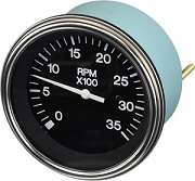 Teleflex Heavy Duty Series Gauge -Diesel  Tachometer